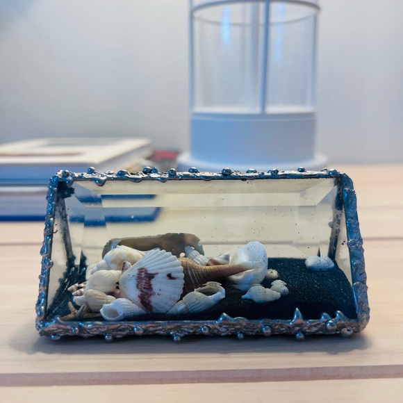 Glass Terrarium with Seashells - Picture 2 of 3